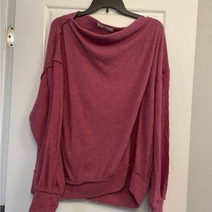 Free people oversized off the shoulder sweater